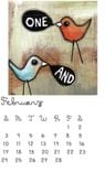 Unlimited 3x5 Printable Calendar - Art Print Calendar- Desk Calendar- Instant Delivery 1 small