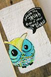 Owl In Teal And Lime -Motivational Words 3 small