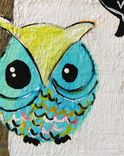 Owl In Teal And Lime -Motivational Words 5 small