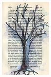 Sparrow Print - Winter Theme Set Of 3 Bird And Tree Prints In 5x7 Size 1 small