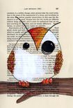 Owl Prints- Reproduction Of Vintage Paper Drawing - Giant Owl Poster Print 2 small