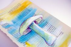 Mushrooms- Teal And Orange Mushroom- Fairytale In Teal 1 small