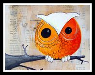 Owl Custom Drawing 4 small