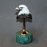 Awesome Eagle Bronze Sculpture Figurine Signed Limited Edition 3 small