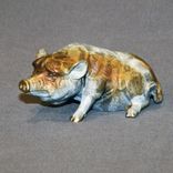 Bronze Pig Figurine Statue Sculpture Swine Art Limited Edition Signed Numbered 2 small