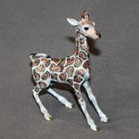 Bronze Giraffe Baby Figurine Sculpture Art Limited Edition Signed And Numbered 1 small