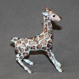 Bronze Giraffe Baby Figurine Sculpture Art Limited Edition Signed And Numbered 2 small