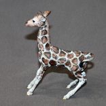 Bronze Giraffe Baby Figurine Sculpture Art Limited Edition Signed And Numbered 5 small