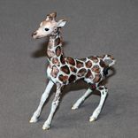 Bronze Giraffe Baby Figurine Sculpture Art Limited Edition Signed And Numbered 6 small