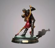 Bronze "Tango Dancers" Sculpture Art Figurine Limited Edition Signed & Numbered By Barry Stein 1 small