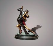Bronze "Tango Dancers" Sculpture Art Figurine Limited Edition Signed & Numbered By Barry Stein 2 small