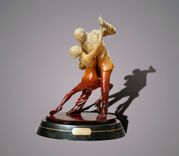 Bronze "Tango Dancers" Sculpture Art Figurine Limited Edition Signed & Numbered By Barry Stein 3 small