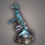 Awesome Humpback Whale And Baby Bronze Sculpture Figurine By Barry Stein 2 small