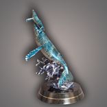 Awesome Humpback Whale And Baby Bronze Sculpture Figurine By Barry Stein 3 small