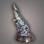 Awesome Humpback Whale And Baby Bronze Sculpture Figurine By Barry Stein 4 small