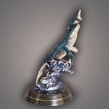 Awesome Humpback Whale And Baby Bronze Sculpture Figurine By Barry Stein 6 small