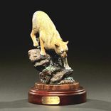Gorgeous Cougar / Mountain Lion "Silent Descent" Sculpture Bronze Figurine By Barry Stein 3 small