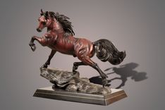Bronze Horse Figurine Sculpture  The Stallion  Art Limited Edition Signed And Numbered Barry Stein 1 small