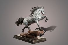 Bronze Horse Figurine Sculpture  The Stallion  Art Limited Edition Signed And Numbered Barry Stein 5 small
