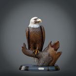Magnificent Life-Size Eagle Bronze "Pride Of America" Sculpture By Barry Stein 1 small