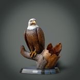 Magnificent Life-Size Eagle Bronze "Pride Of America" Sculpture By Barry Stein 2 small