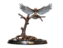Gorgeous "Great Horned Owl" Sculpture Bronze Figurine By Barry Stein 3 small