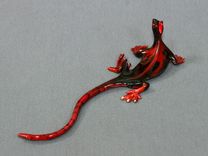 Awesome Bronze Lizard Gecko Figurine Statue 1 small