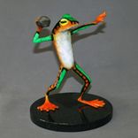 Awesome Bronze Football Player Frog Figurine Statue Sculpture Art Limited Edition Signed Numbered 1 small
