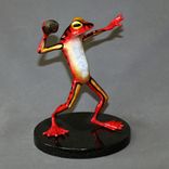 Awesome Bronze Football Player Frog Figurine Statue Sculpture Art Limited Edition Signed Numbered 3 small