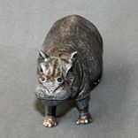 Bronze Hippopotamus "Hippo Small" Figurine Statue Sculpture Art Limited Edition Signed & Numbered 6 small