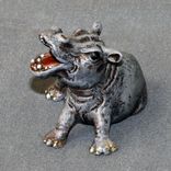 Bronze Hippopotamus "Hippo Baby" Figurine Statue Sculpture Art Limited Edition Signed Numbered 1 small