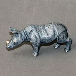 Bronze Rhinoceros "Rhinoceros Baby #2" Rhino Figurine Statue Sculpture Limited Edition Signed 1 small