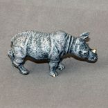 Bronze Rhinoceros "Rhinoceros Baby #2" Rhino Figurine Statue Sculpture Limited Edition Signed 4 small