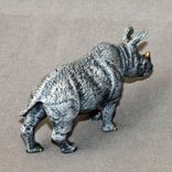 Bronze Rhinoceros "Rhinoceros Baby #2" Rhino Figurine Statue Sculpture Limited Edition Signed 5 small