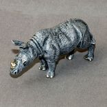 Bronze Rhinoceros "Rhinoceros Baby #2" Rhino Figurine Statue Sculpture Limited Edition Signed 6 small