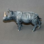 Bronze Rhinoceros "Rhinoceros Small" Rhino Figurine Statue Sculpture Limited Edition Signed Numbered 1 small