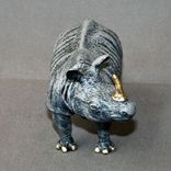 Bronze Rhinoceros "Rhinoceros Small" Rhino Figurine Statue Sculpture Limited Edition Signed Numbered 3 small