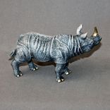 Bronze Rhinoceros "Rhinoceros Small" Rhino Figurine Statue Sculpture Limited Edition Signed Numbered 5 small