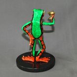 Awesome Bronze Martini Frog Figurine Statue Sculpture Art / Limited Edition / Signed & Numbered 6 small