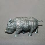 Bronze Rhinoceros "Baby Rhinoceros" Rhino Figurine Statue Sculpture Limited Edition Signed Numbered 1 small