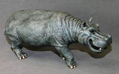 Bronze Hippopotamus 6 small