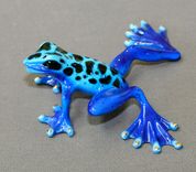 Real Frog Color Bronze Frog Sculpture Metal Art Figurine Statue Limited Edition Signed Numbered 1 small