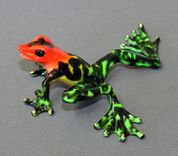 Real Frog Color Bronze Frog Sculpture Metal Art Figurine Statue Limited Edition Signed Numbered 6 small