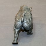 Bronze Rhinoceros "Black Rhinoceros" Rhino Figurine Statue Sculpture Art Limited Edition Signed 5 small
