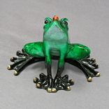 Bronze Frog Figurine Statue Sculpture Art 5 small