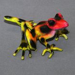 Bronze Frog Statue Figurine Amphibian Art (Color Of Live Frogs) Limited Edition Signed Numbered 2 small