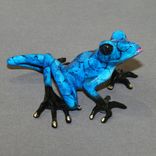 Bronze Frog Statue Figurine Amphibian Art (Color Of Live Frogs) Limited Edition Signed Numbered 5 small