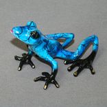 Bronze Frog Statue Figurine Amphibian Art (Color Of Live Frogs) Limited Edition Signed Numbered 6 small