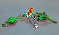 Wonderful Bronze Frog Figurine Statue Sculpture Art / Limited Edition / Signed & Numbered 6 small