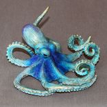Bronze Octopus "Oscar Octopus" Figurine Statue Sculpture Aquatic Limited Edition Signed Numbered 6 small
